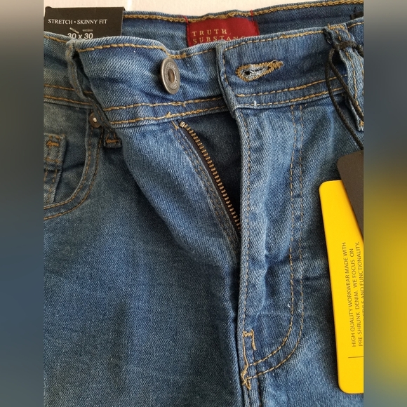 NWT Truth.Substance Common Sense Men's Blue Distressed Skinny Jeans Size 30x30 - Picture 3 of 12